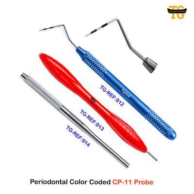 Periodontal Color Coded CP-11 Probe, dental instruments, TGI's own catalog photograph