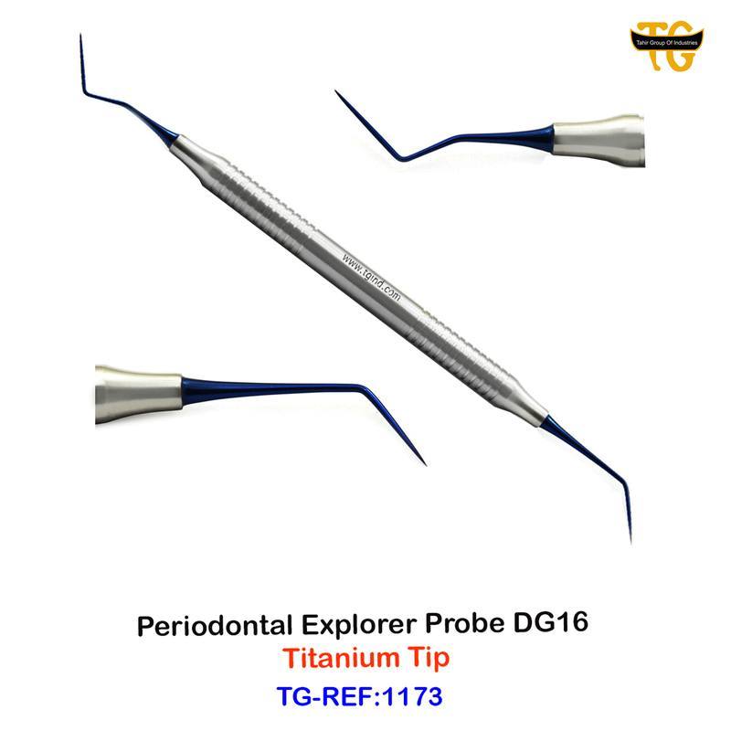 Periodontal Explorer Probe DG16, dental instruments, TGI's own catalog photograph