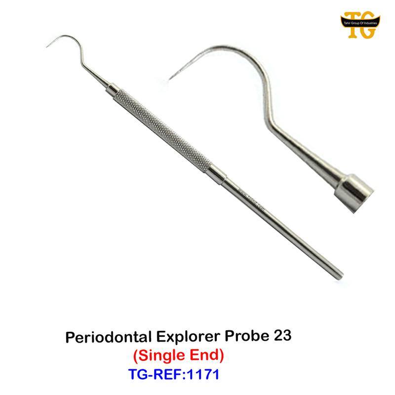 Periodontal Explorer Probe 23, dental instruments, TGI's own catalog photograph
