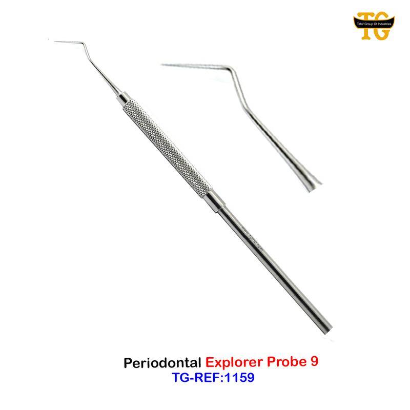 Periodontal Explorer Probe 9, dental instruments, TGI's own catalog photograph