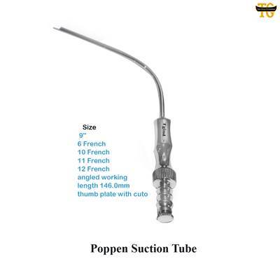 Poppen Suction Tube, surgical instruments, TGI's own catalog photograph