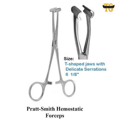 Pratt Smith Hemostatic Forceps, surgical instruments, TGI's own catalog photograph