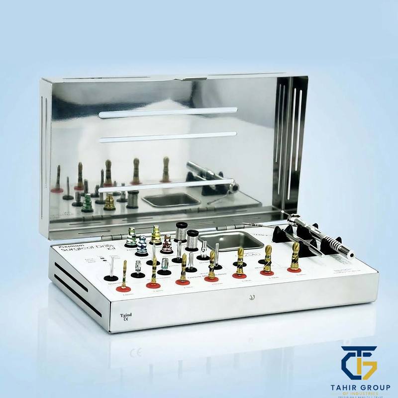 Premium Cortical Drills Kit, dental implant kits, TGI's own catalog photograph