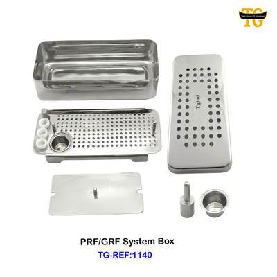 PRF System Box, dental instruments, TGI's own catalog photograph