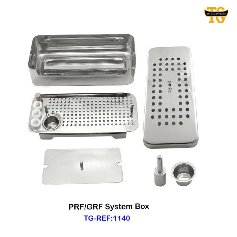 PRF System Box, dental instruments, TGI's own catalog photograph