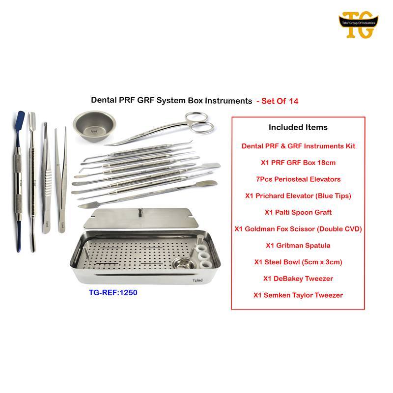 PRF System Kit, dental instruments, TGI's own catalog photograph