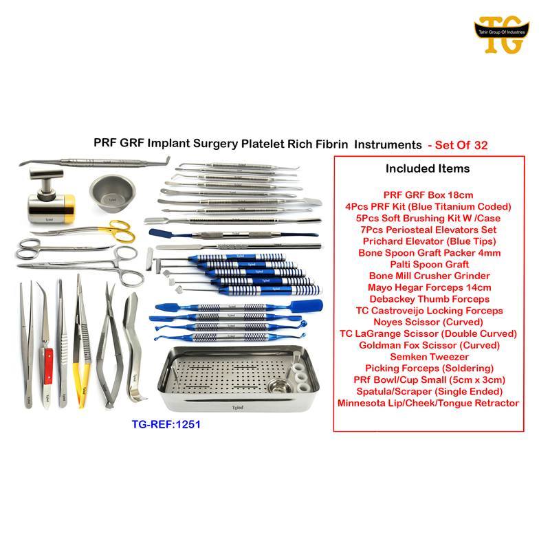 PRF System Kit, dental instruments, TGI's own catalog photograph