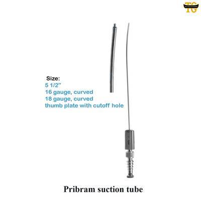 Pribram Suction Tube, surgical instruments, TGI's own catalog photograph