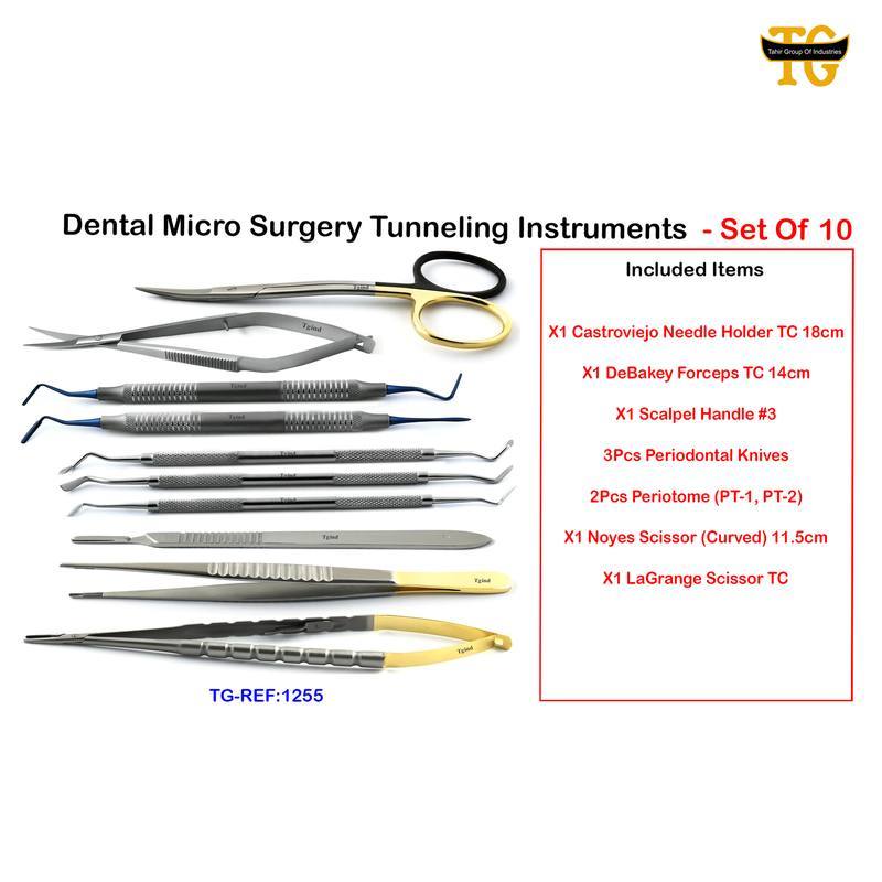 Perio Micro Surgery Kit, dental instruments, TGI's own catalog photograph