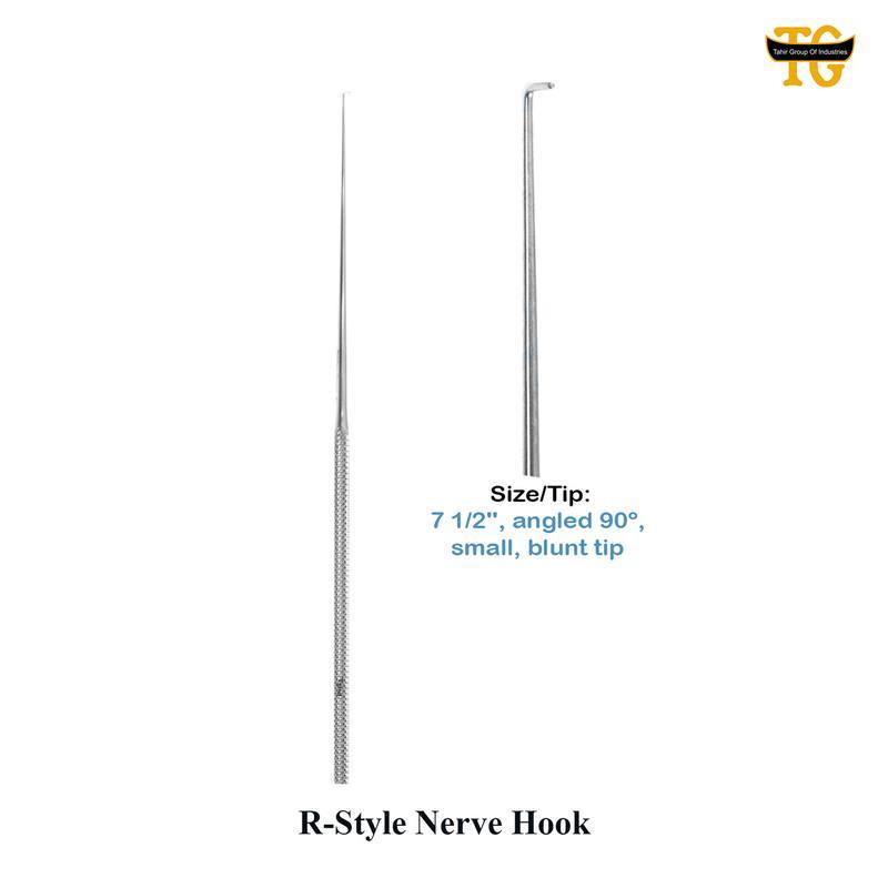 R-Style Nerve Hook, surgical instruments, TGI's own catalog photograph