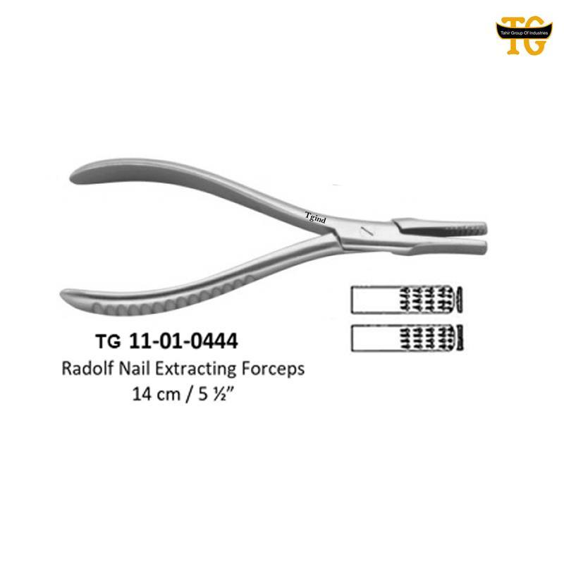 Radolf Nail Forceps, orthopedic instruments, TGI's own catalog photograph