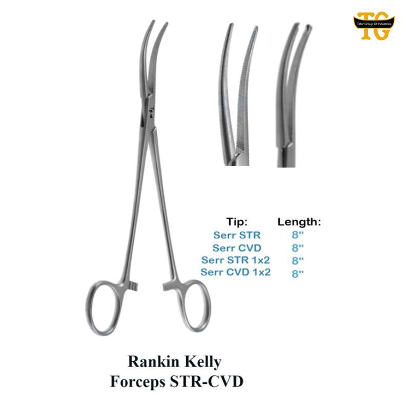 Rankin Kelly Forceps, surgical instruments, TGI's own catalog photograph