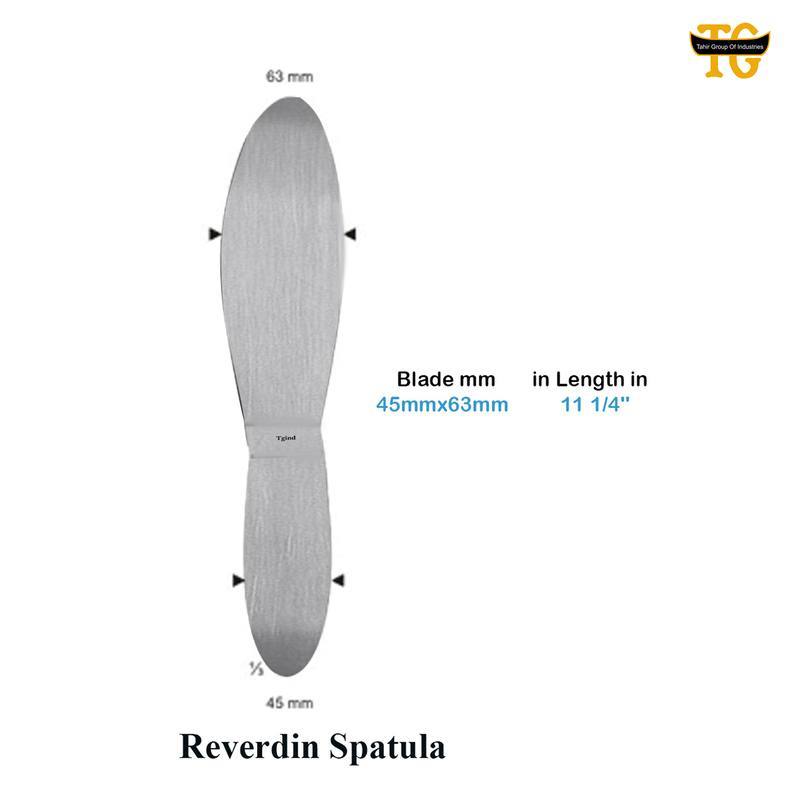 Reverdin Spatula, surgical instruments, TGI's own catalog photograph