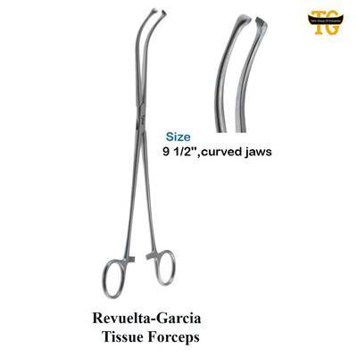 Revuelta Garcia Allis Tissue Forceps, surgical instruments, TGI's own catalog photograph