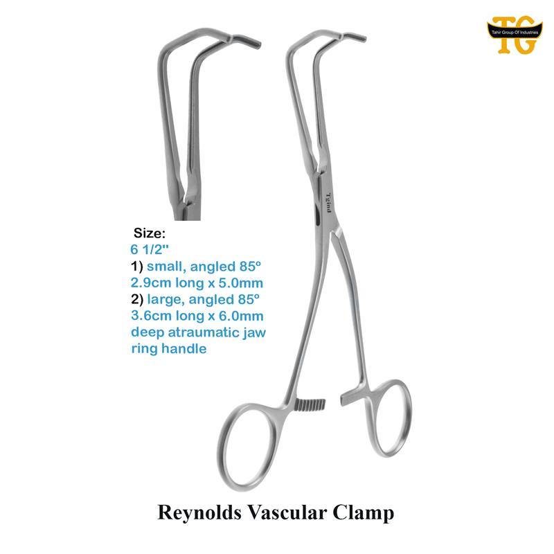 Reynold Clamp, surgical instruments, TGI's own catalog photograph