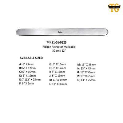 Ribbon Retractor, orthopedic instruments, TGI's own catalog photograph