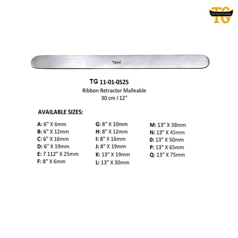 Ribbon Retractor, orthopedic instruments, TGI's own catalog photograph