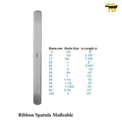 Ribbon Spatula, surgical instruments, TGI's own catalog photograph