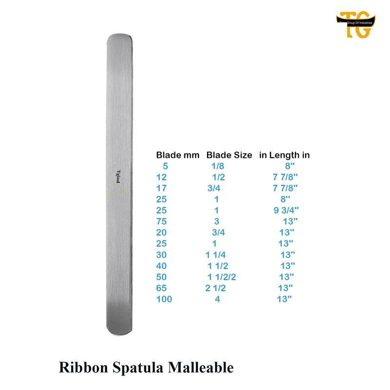 Ribbon Spatula, surgical instruments, TGI's own catalog photograph