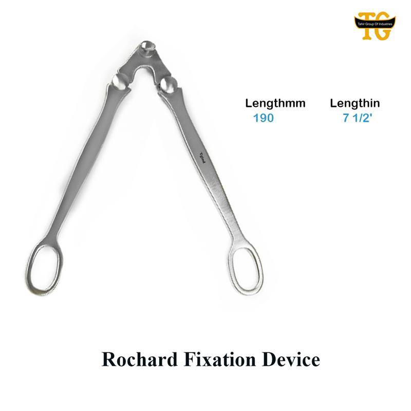 Rochard Fixation Device, surgical instruments, TGI's own catalog photograph