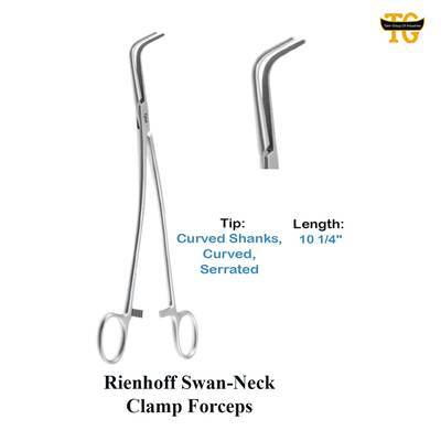 Rienhoff Forceps, surgical instruments, TGI's own catalog photograph