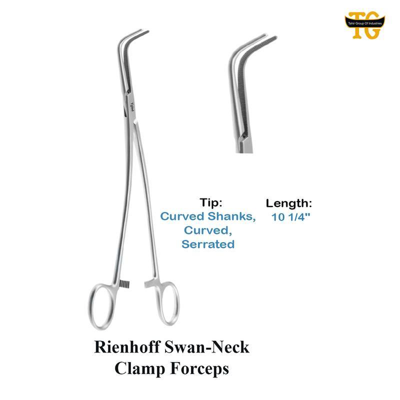 Rienhoff Forceps, surgical instruments, TGI's own catalog photograph