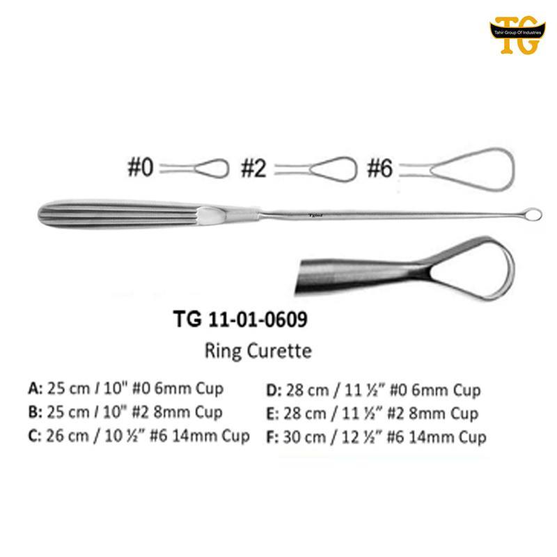 Ring Curette, orthopedic instruments, TGI's own catalog photograph