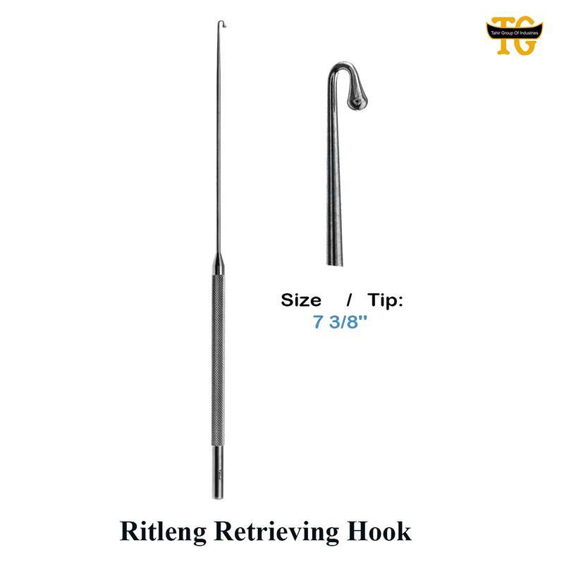 Ritleng Hook, surgical instruments, TGI's own catalog photograph