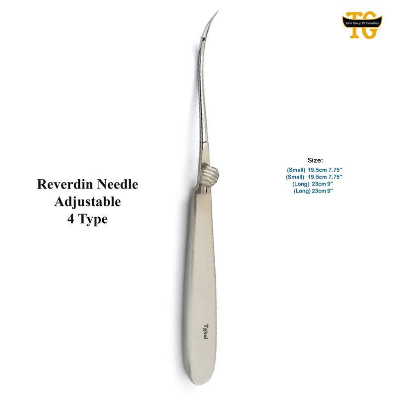 Reverdin Needle Adjustable, surgical instruments, TGI's own catalog photograph