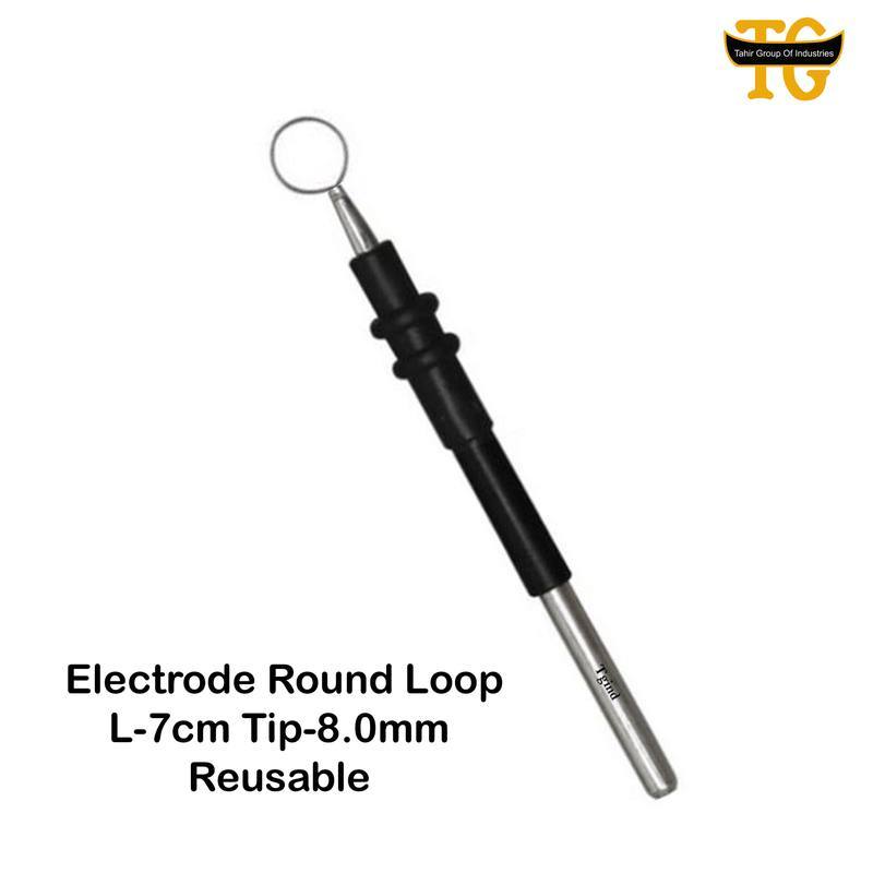 Round Loop Electrode Reusable, electrosurgical instruments, TGI's own catalog photograph