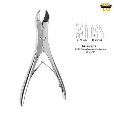 Ruskin Bone Forceps, orthopedic instruments, TGI's own catalog photograph