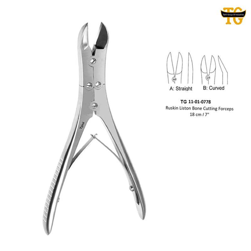 Ruskin Bone Forceps, orthopedic instruments, TGI's own catalog photograph
