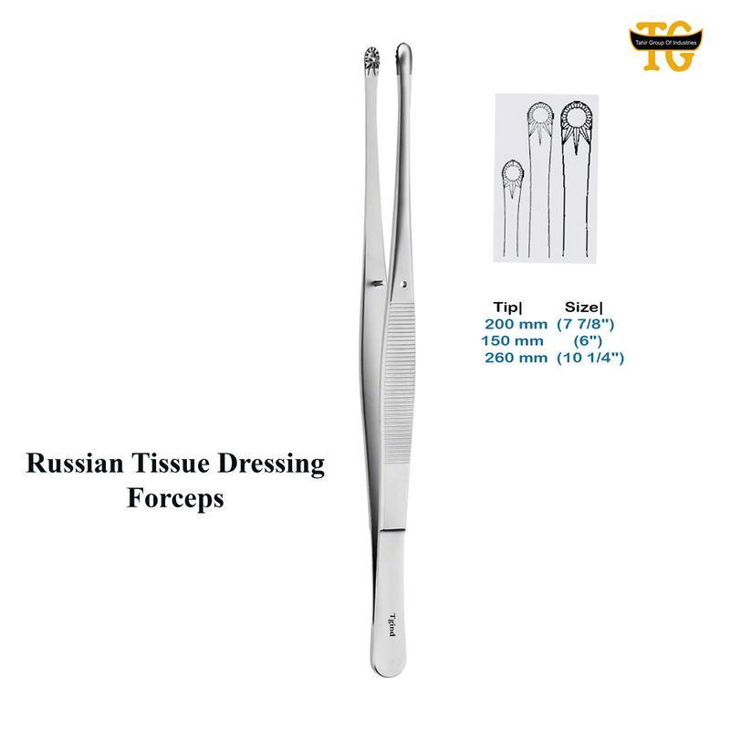 Russian Tissue Forceps, surgical instruments, TGI's own catalog photograph