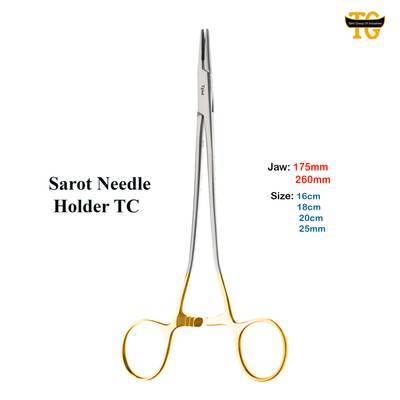 Sarot Needle Holder TC, surgical instruments, TGI's own catalog photograph