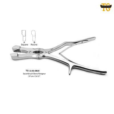 Sauerbruch Bone Rongeur, orthopedic instruments, TGI's own catalog photograph