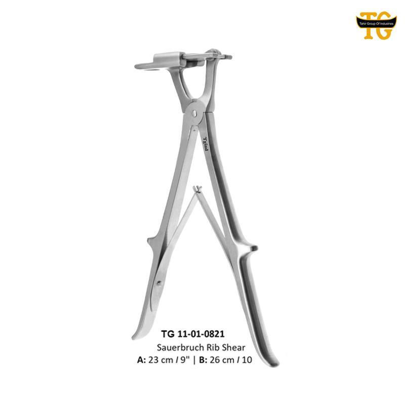 Sauerbruch Rib Shear, orthopedic instruments, TGI's own catalog photograph