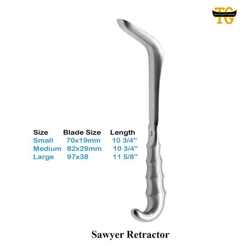 Sawyer Retractor, surgical instruments, TGI's own catalog photograph