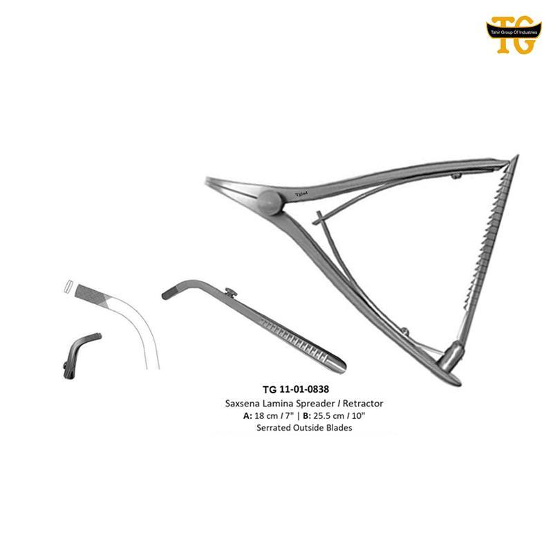 Saxena Lamina Spreader, orthopedic instruments, TGI's own catalog photograph