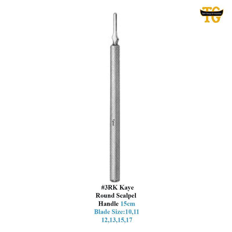 No. 3RK Kaye Round Scalpel Handle, surgical instruments, TGI's own catalog photograph
