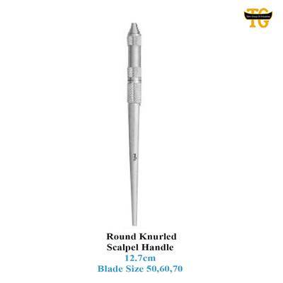 Round Knurled Scalpel Handle, surgical instruments, TGI's own catalog photograph