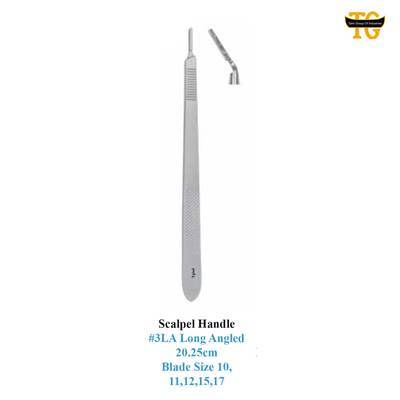 Scalpel Handle No. 3LA Long Angled, surgical instruments, TGI's own catalog photograph