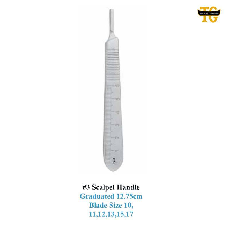 No. 3 Scalpel Handle, surgical instruments, TGI's own catalog photograph
