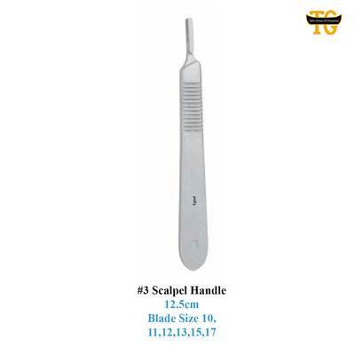No. 3 Scalpel Handle, surgical instruments, TGI's own catalog photograph