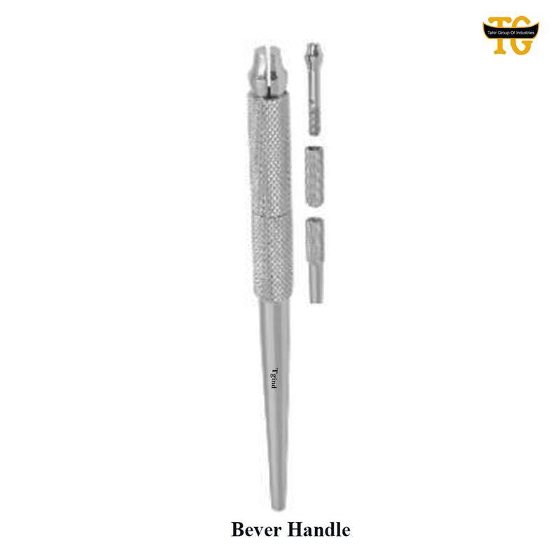 Bever Handle, surgical instruments, TGI's own catalog photograph