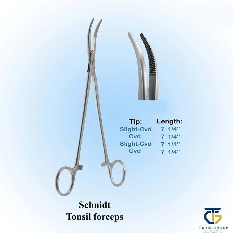 Schnidt Tonsil Forceps, ENT instruments, TGI's own catalog photograph