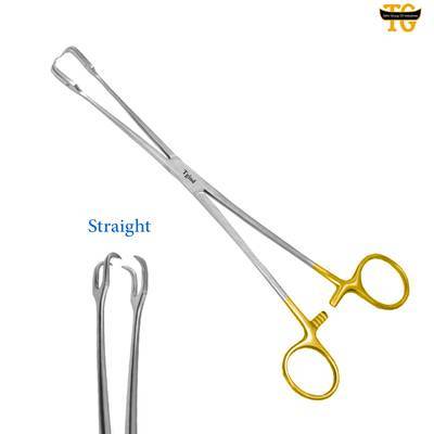 Schroeder Tenaculum Forceps Straight, gynecology instruments, TGI's own catalog photograph