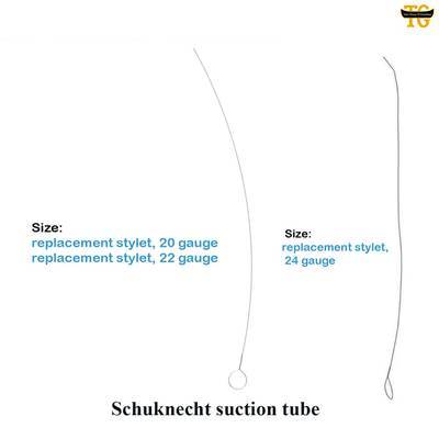 Schuknecht suction tube, surgical instruments, TGI's own catalog photograph