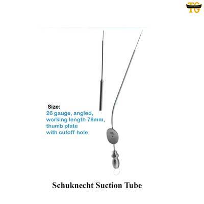 Schuknecht Suction Tube, surgical instruments, TGI's own catalog photograph