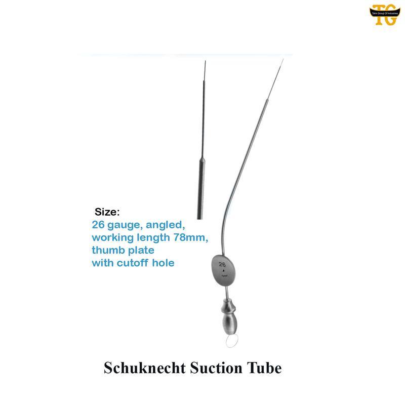 Schuknecht Suction Tube, surgical instruments, TGI's own catalog photograph