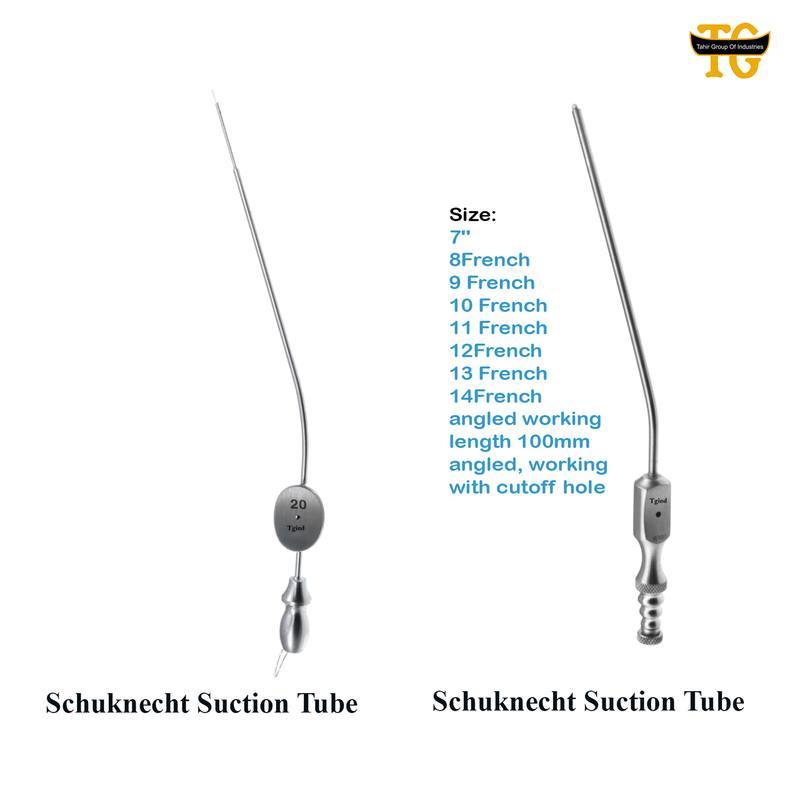 Schuknecht Suction Tube, surgical instruments, TGI's own catalog photograph